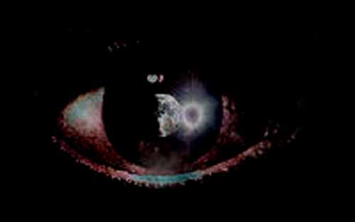 The eye is looking
